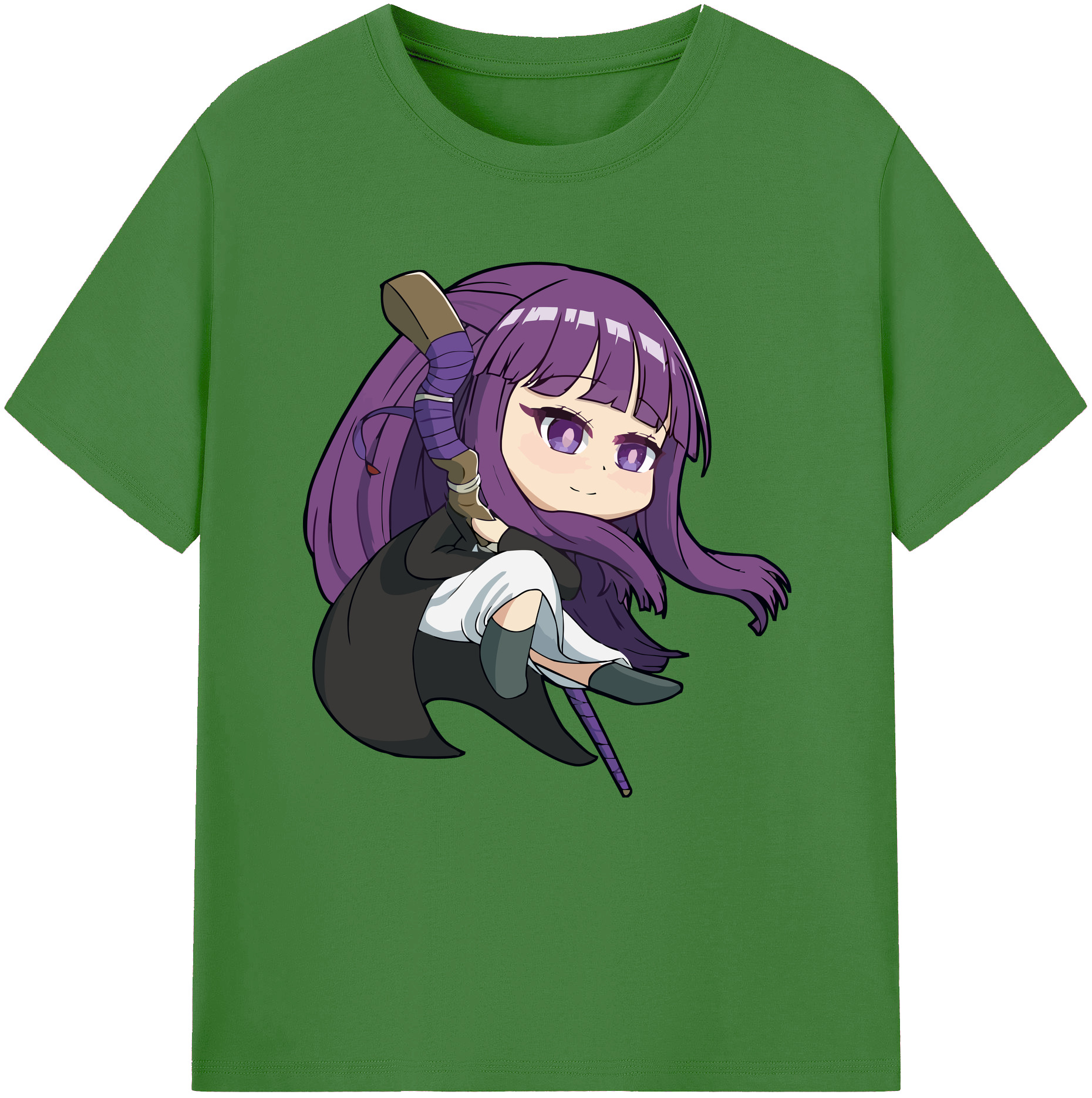 （画像用） 葬送のフリーレン Frieren レディースカジュアルプリントTシャツ（綿100％）